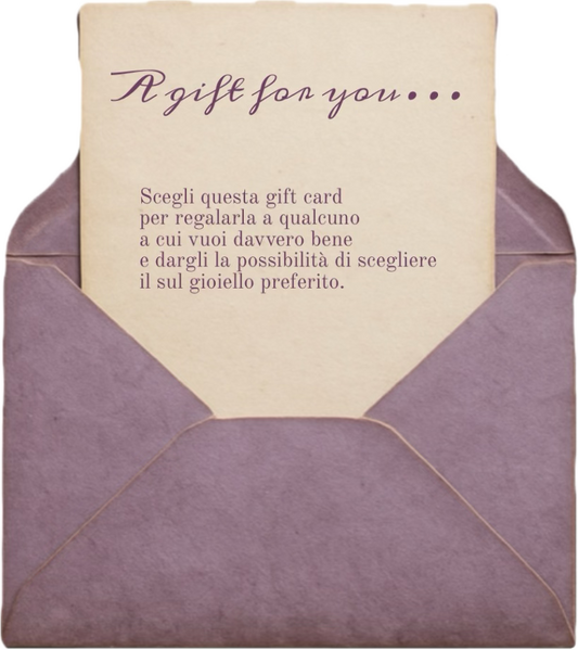 Buono regalo GCenterprise per gioielli artigianali